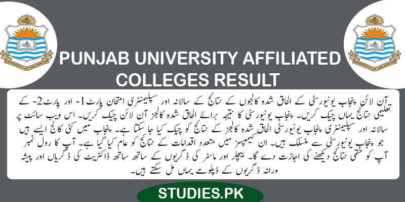 Punjab-University-Affiliated-Colleges-Result-