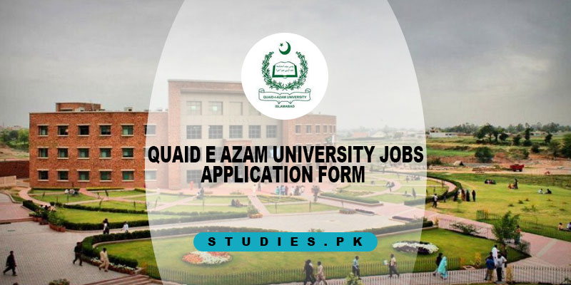 Quaid-E-Azam-University-Jobs-Application-Form-Download