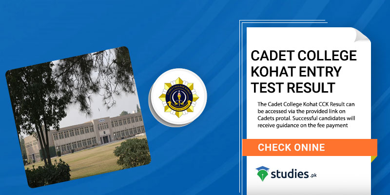 Cadet College Kohat Entry Test Result
