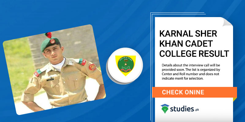 Karnal Sher Khan Cadet College Result 
