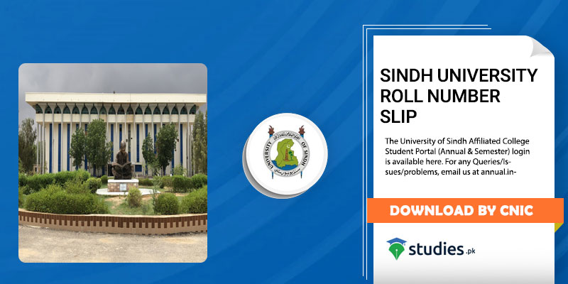 Sindh University Roll Number Slip